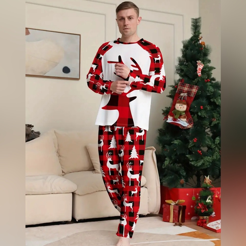 Men’s Christmas Pajamas-Size Large (2 Available)- NWOT🎄 - Picture 5 of 6